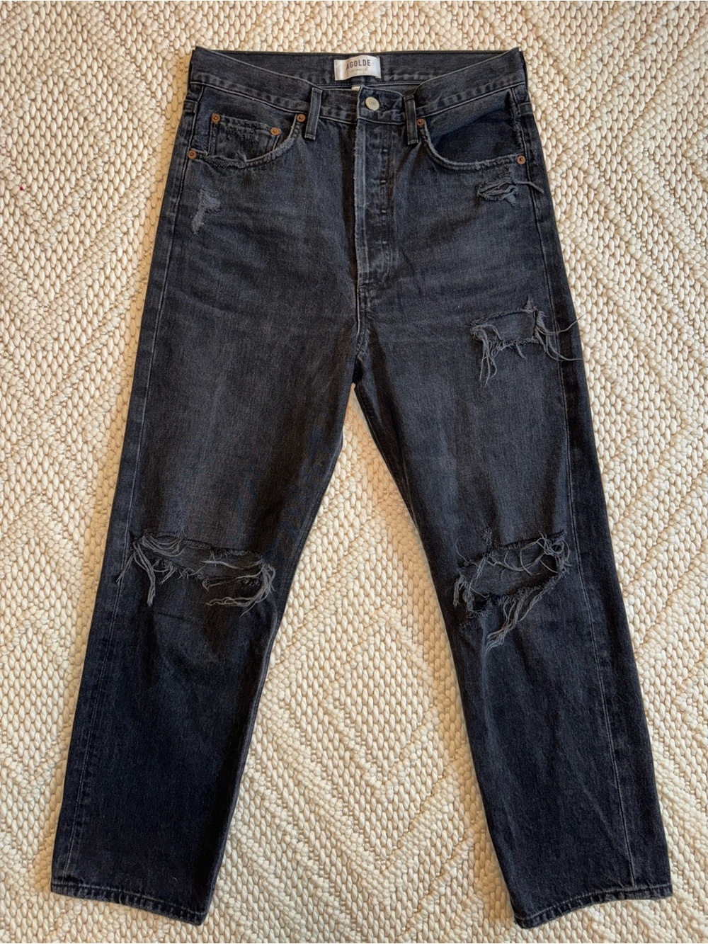 Agolde 90’s Crop Mid Rise Jean in Bauhaus